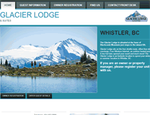 Tablet Screenshot of glacierlodgedirect.com